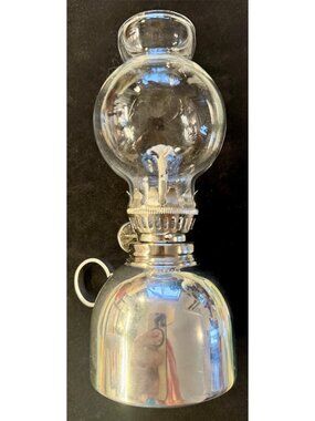 Atelier Chaudron Mini Oil Lamp Pewter Glass